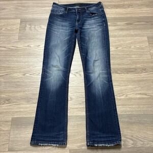 Buckle Black Fit No. 53 Skinny Bootcut Stretch Blue Jeans Size 28